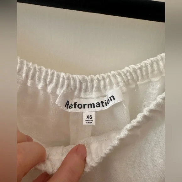 Reformation Remi Cropped Linen Pant XS - Picture 2 of 4